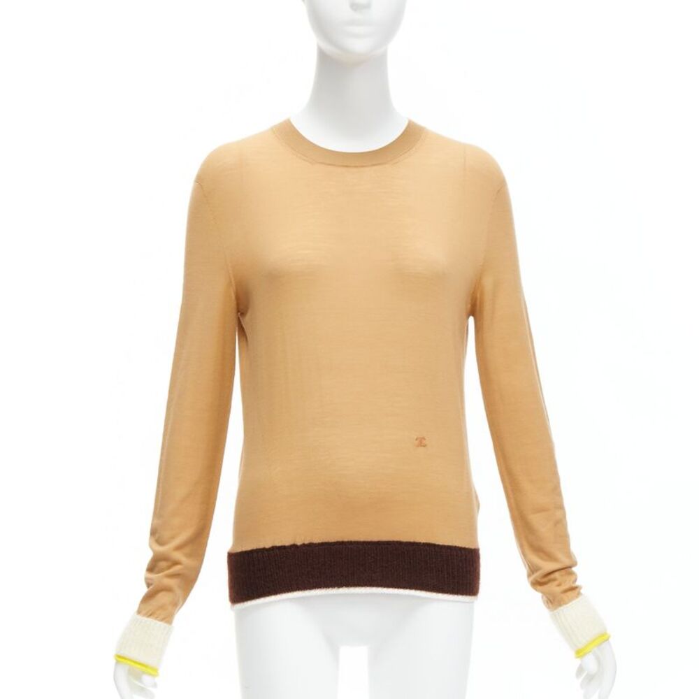 Celine Wool Mohair Logo Sweater